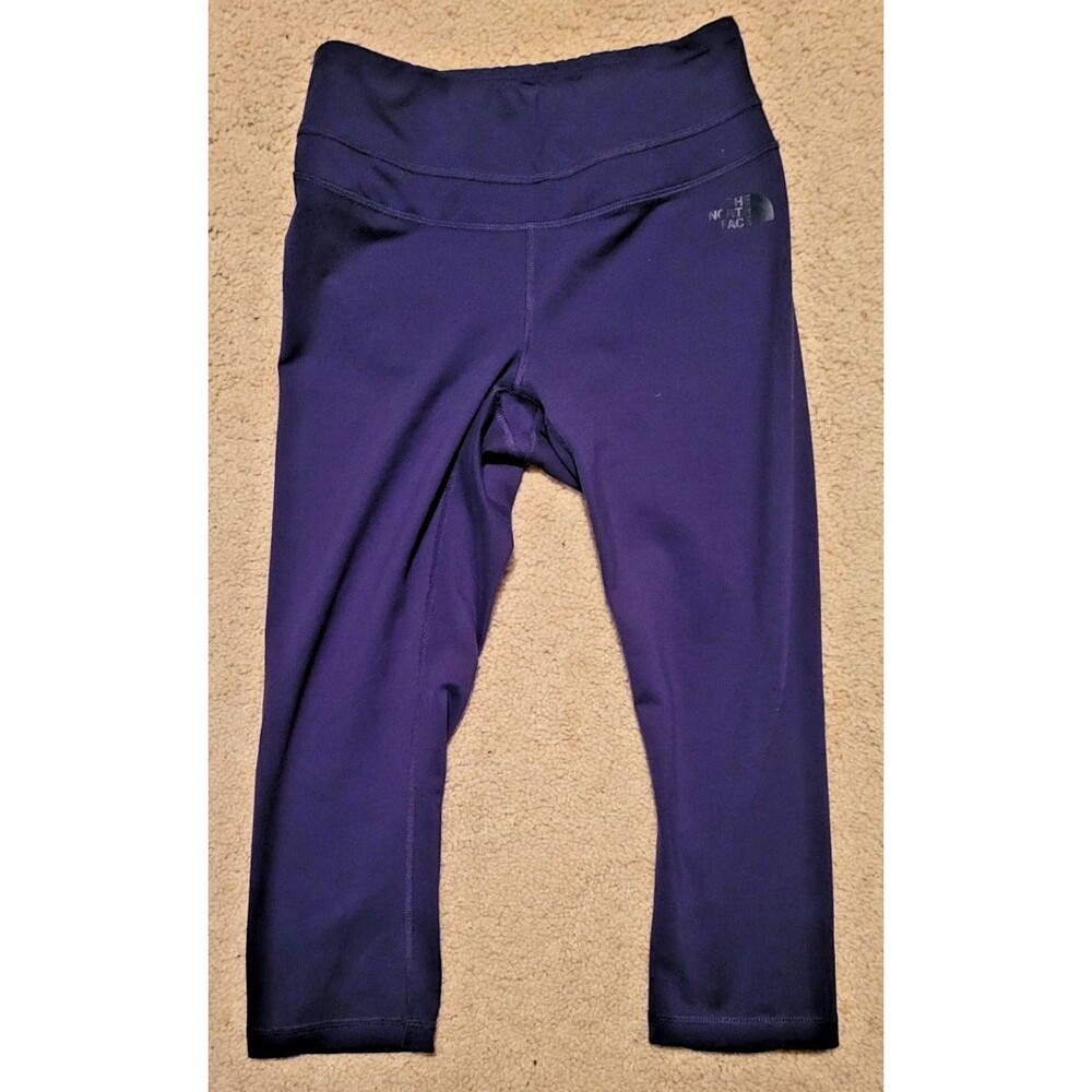 THE NORTH FACE Hatha Capri Cropped Leggings Black Size Small Yoga Workout